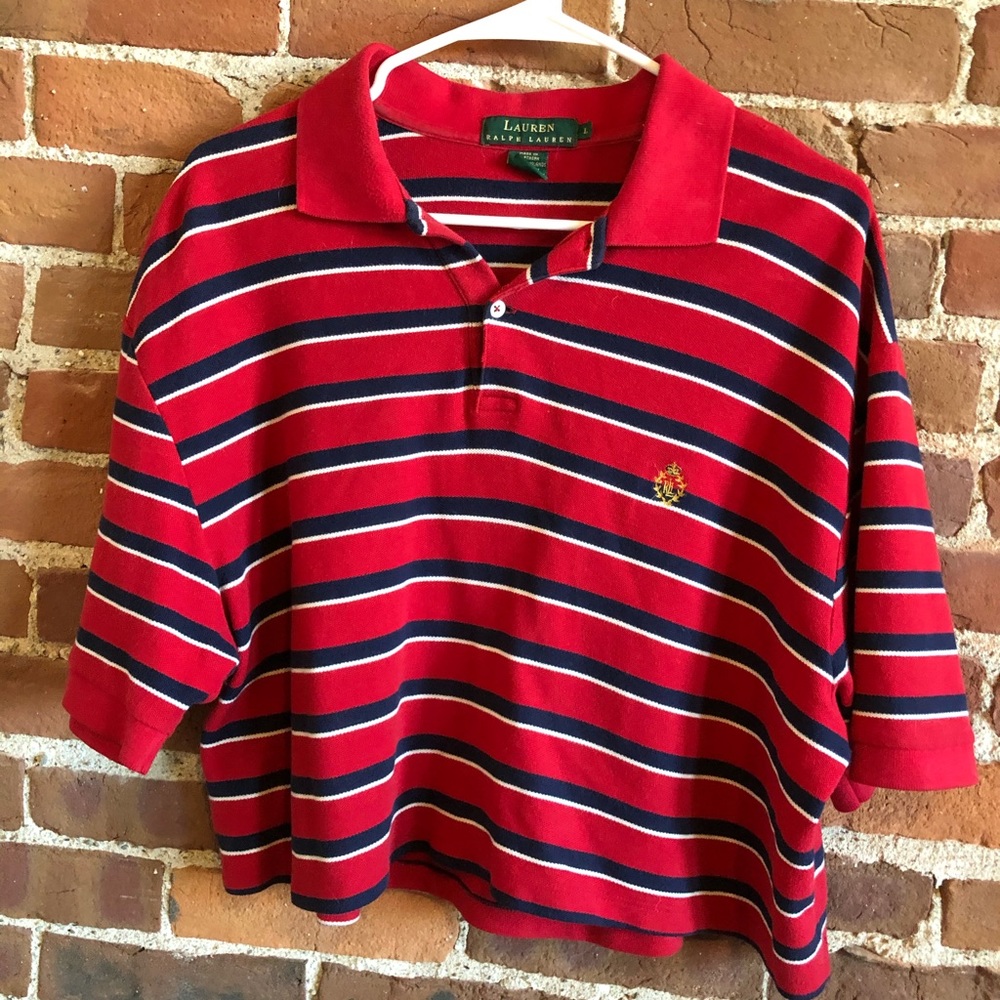 cropped polo shirt 🥴